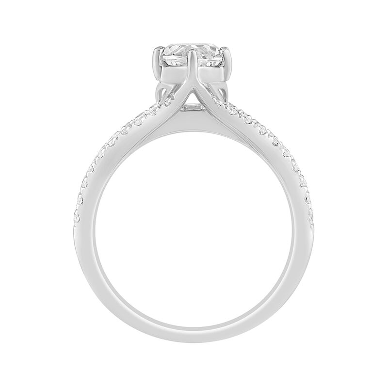 Marquise & Brilliant-Cut Lab Grown 3 3/4ctw. Diamond Multi-Row Engagement Ring in 14k White Gold image number null