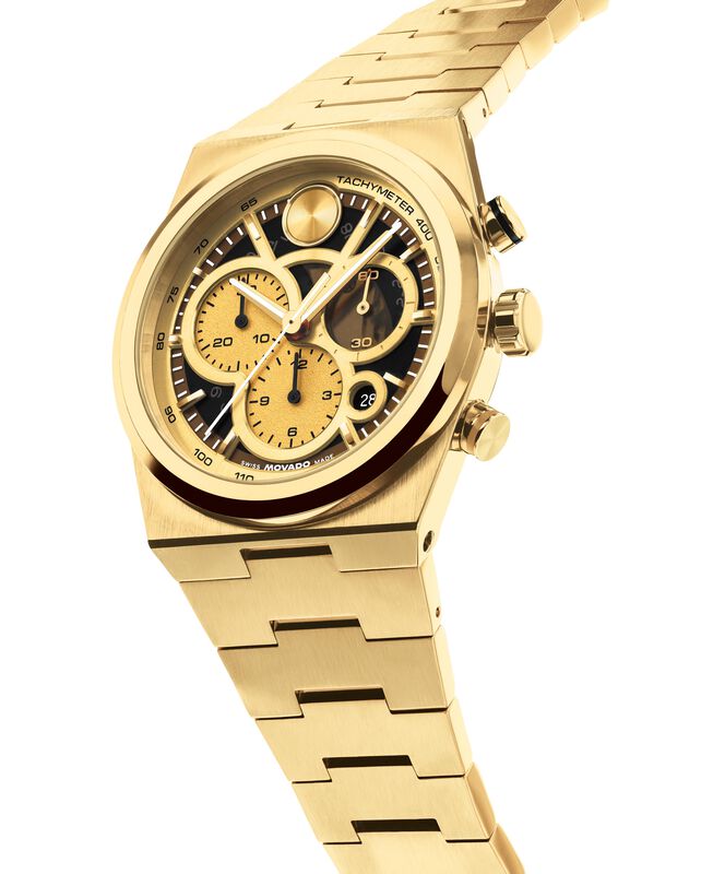 Movado Bold Chronograph Gold Dial 3601185 image number null