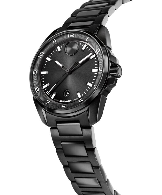 Movado BOLD Verso S Tonal Sunray Dial Black Case 3601285 image number null