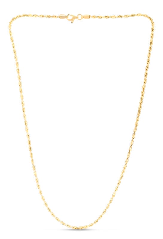 Rope Chain 22" in 14k Yellow Gold (2.5mm) image number null