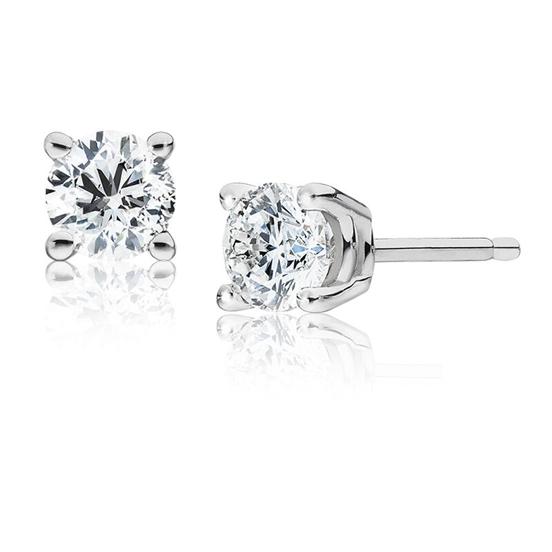 Round Diamond 1.50ctw. Solitaire Stud Earrings image number null