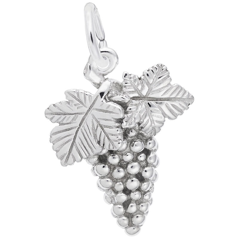 Grapes Charm in Sterling Silver image number null