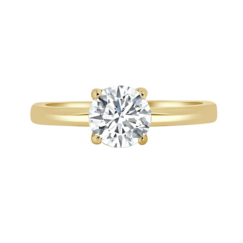 Brilliant-Cut Lab Grown 1 1/2ctw. EF VS Diamond Hidden Halo Solitaire Engagement Ring in 14k Yellow Gold image number null