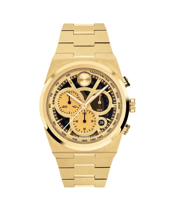 Movado Bold Chronograph Gold Dial 3601185 image number null