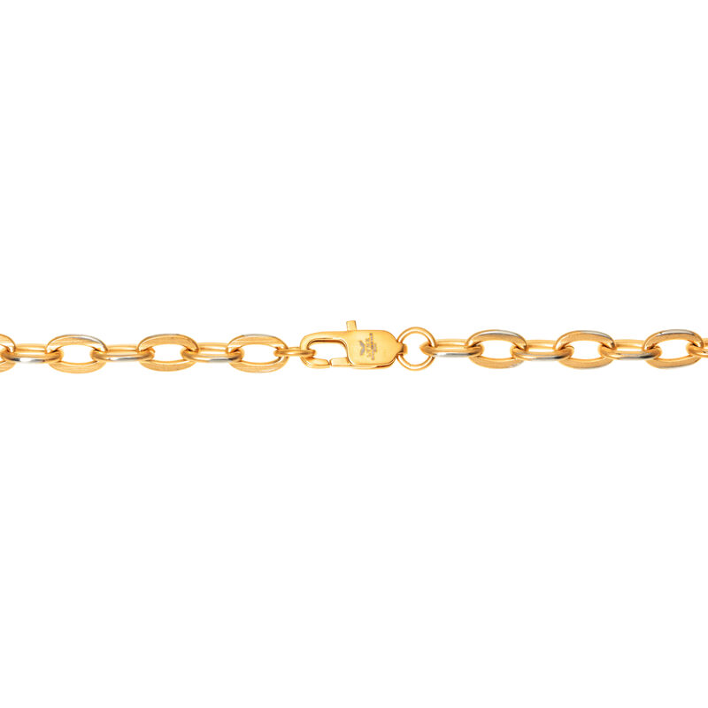 Men's Link 24" Chain 6mm in Gold Plated Stainless Steel image number null