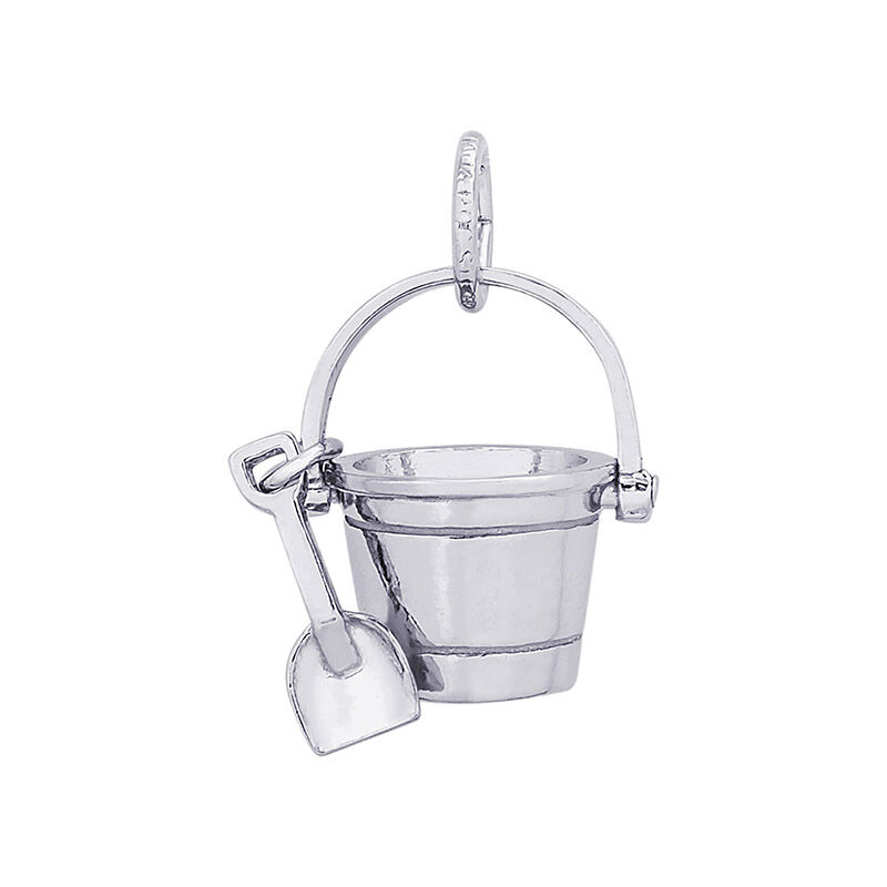 Pail and Shovel Sterling Silver Charm image number null