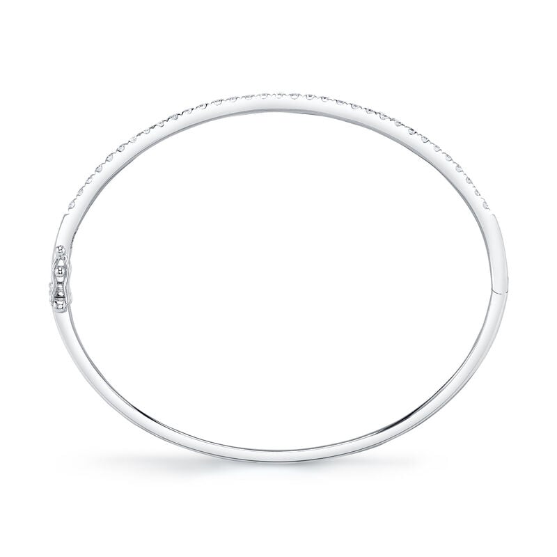 Shy Creation Diamond 3/4ctw. Bangle Bracelet in 14k White Gold image number null