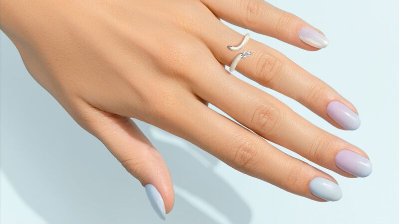 Pear-Shaped Lab Grown Diamond White Ceramic Open Style Ring in Sterling Silver image number null