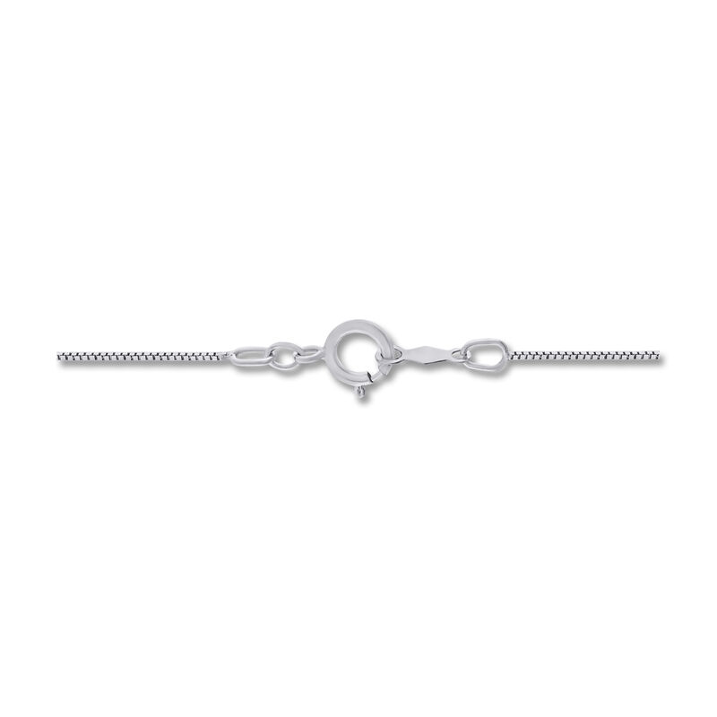 Diamond Cross Necklace in 10k White Gold image number null