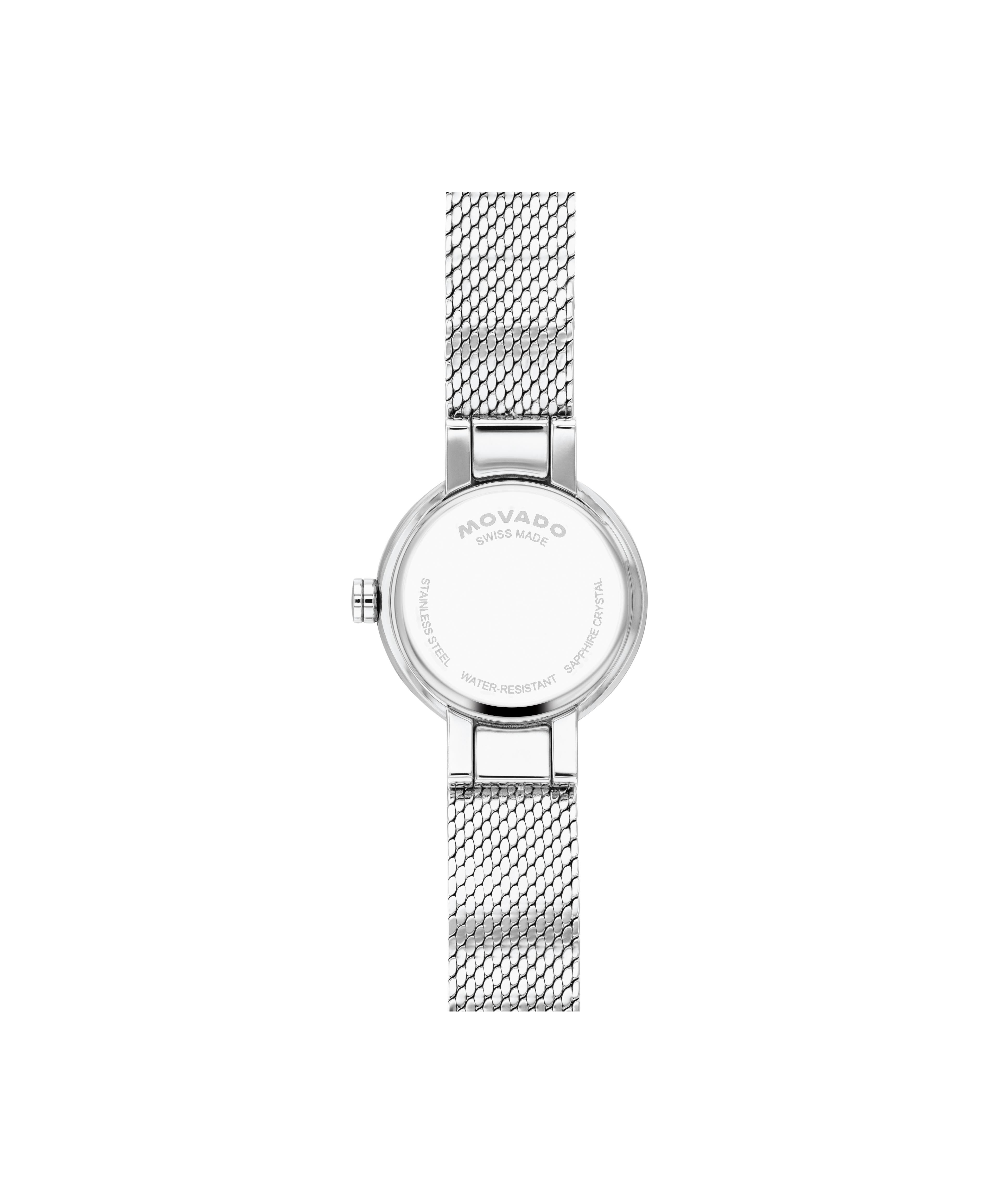 Movado Museum Velura Silver White Dial Stainless Steel 607855