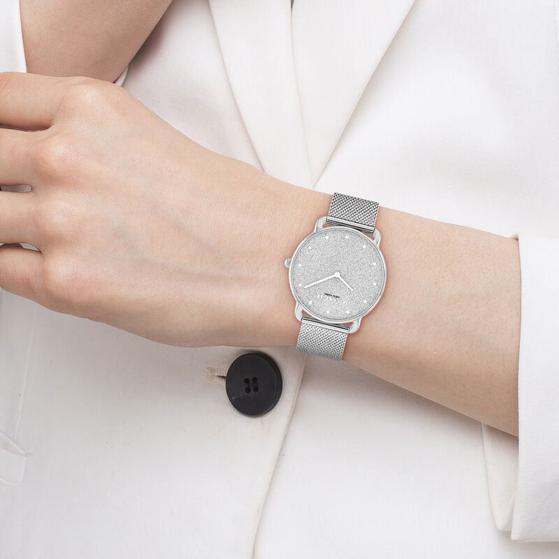 Coach Ladies Shimmer Dial Stainless Steel 36mm Watch 14504552 image number null