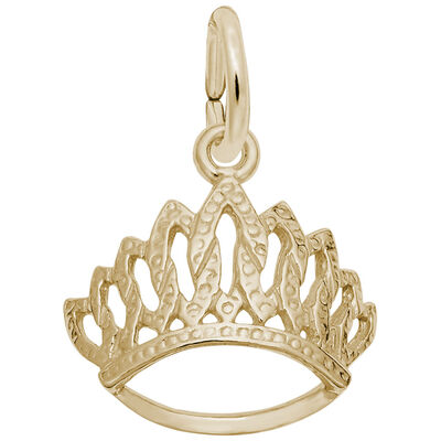 Tiara Charm in Gold Plated Sterling Silver
