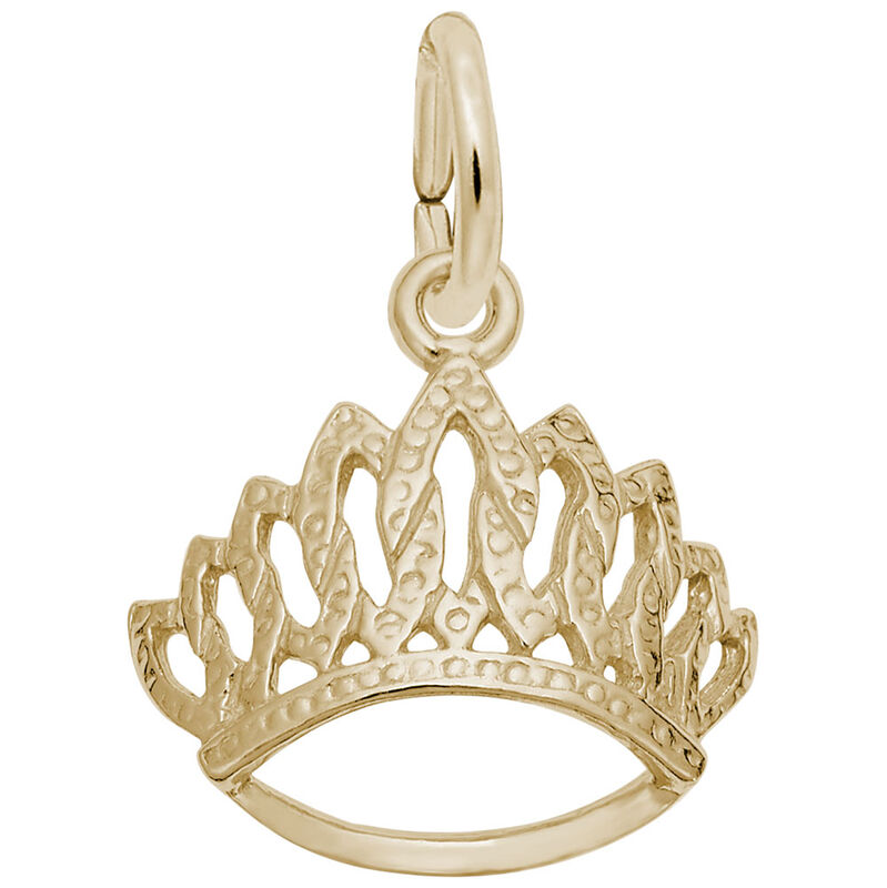 Tiara Charm in Gold Plated Sterling Silver image number null