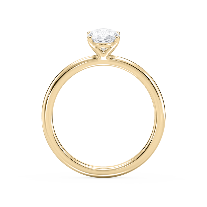 Moval Lab Grown Diamond 2ctw. Solitaire Engagement Ring in 14k Yellow Gold image number null