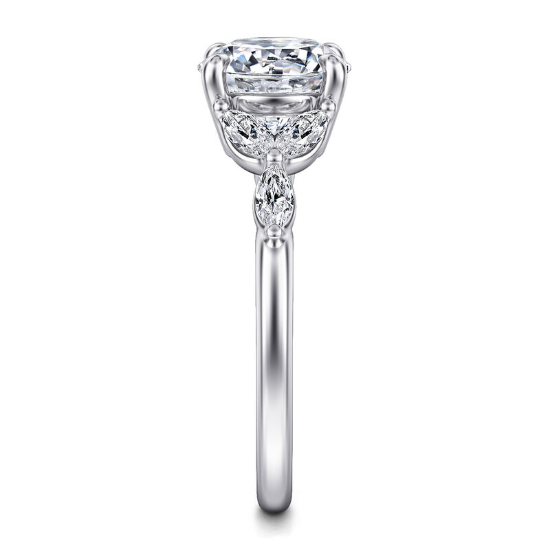 Gabriel & Co. "Adella" 14k White Gold Round Setting image number null