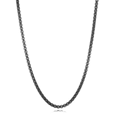 Box Chain 24" in Stainless Steel (3.5mm)
