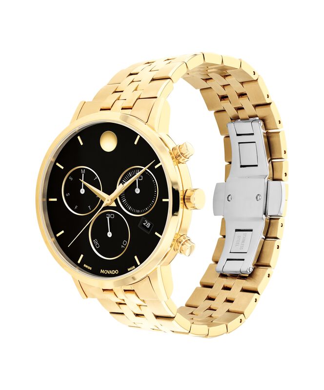 Movado Men's Yellow Gold PVD Stainless Steel Museum Classic Watch 0607810 image number null