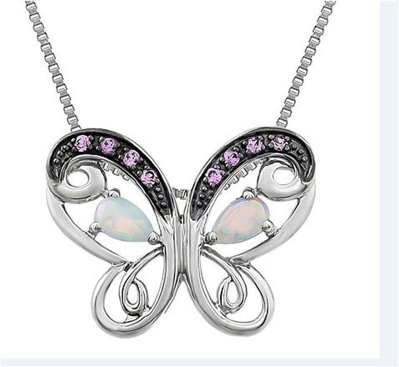 Butterfly Pendant in Sterling Silver image number null