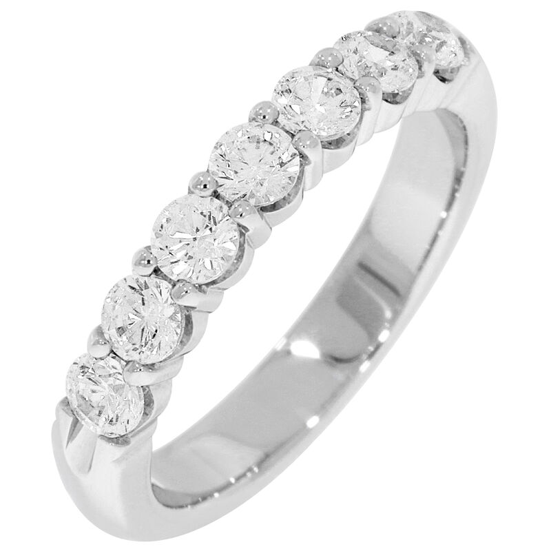 Ladies' 7-Stone 3/4ctw. Diamond Wedding Band in 14K White Gold (GH, SI) image number null