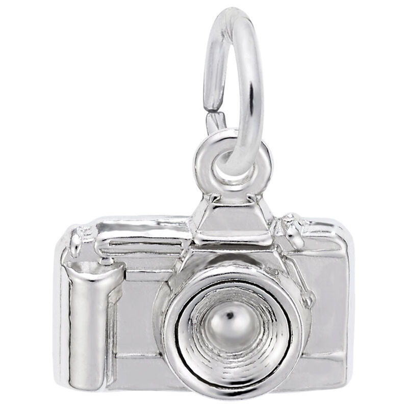 Camera Charm in 14K White Gold image number null