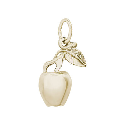 Apple Charm in 10k Yellow Gold