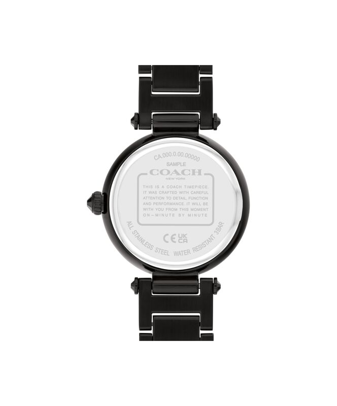 COACH Ladies Cary Black Ion Plated Stainless Steel 34mm Watch 14504269 image number null