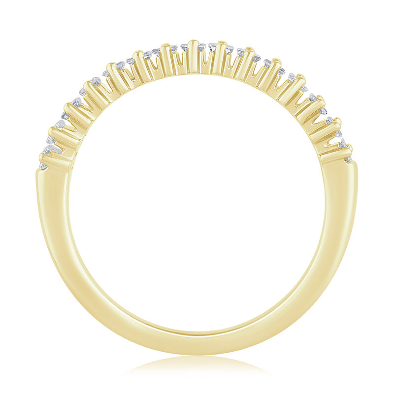 Diamond Baguette 3/4ctw. & 14k Yellow Gold Anniversary Ring image number null