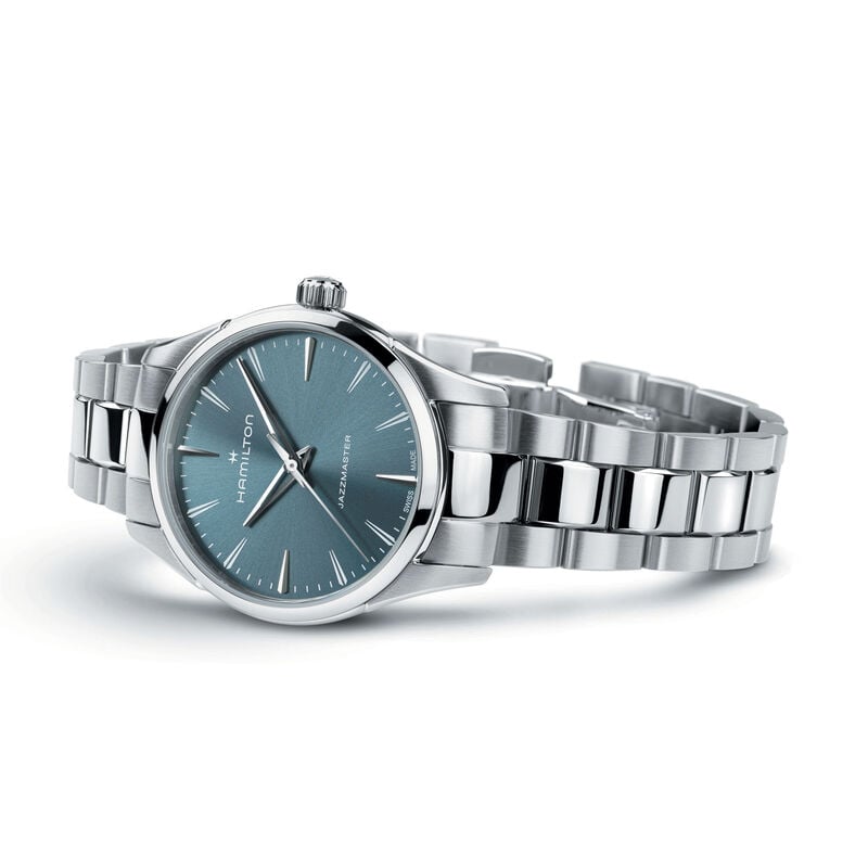 Hamilton Jazzmaster Quartz Blue Dial 32mm H32301141 image number null