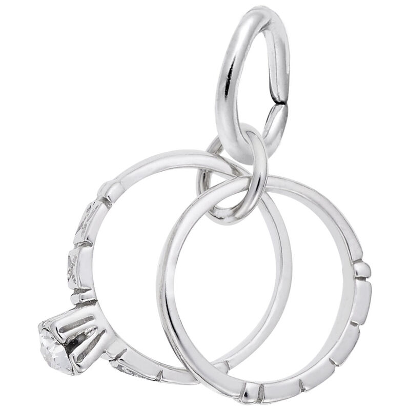 Wedding Ring Sterling Silver Charm image number null