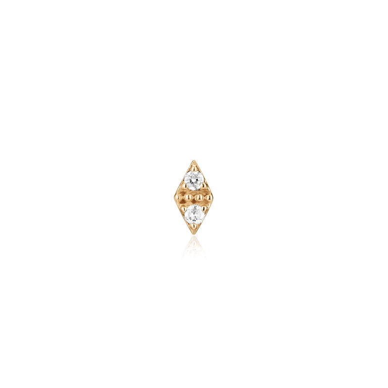 Diamond Single Kite Stud in 14k Yellow Gold image number null