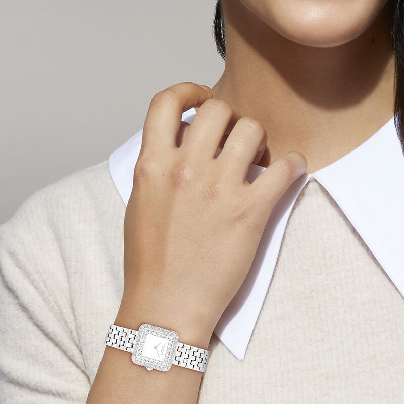 Coach Ladies Cass White Dial White Stainless Steel 24mm Watch 14504558 image number null