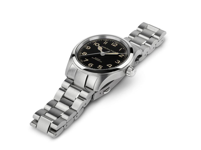 Hamilton Men's Khaki Field Murph Automatic Black Dial Stainless Steel Watch 38mm Watch H70405130 image number null