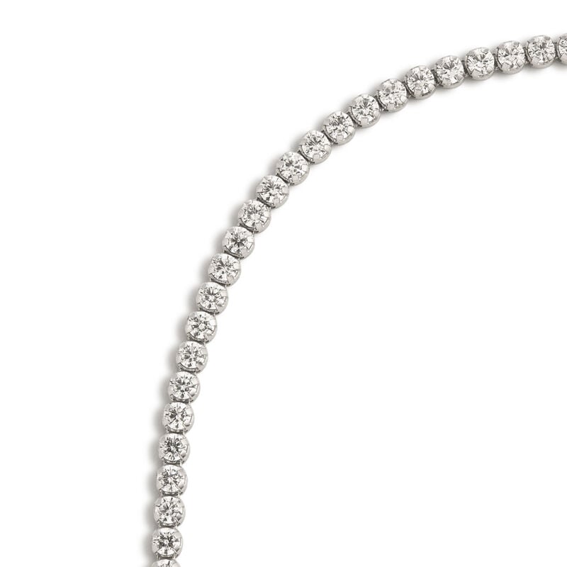 Round Crystal Bolo Fashion Bracelet in Sterling Silver image number null