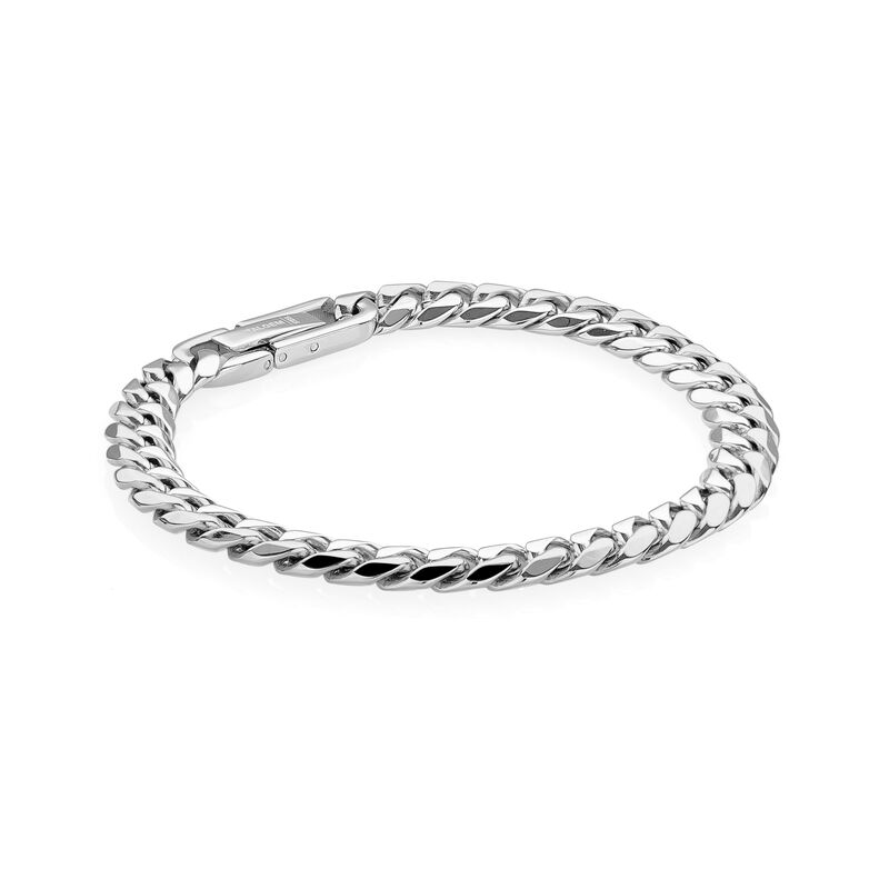 Curb Link 7.7mm Bracelet in Sterling Silver image number null
