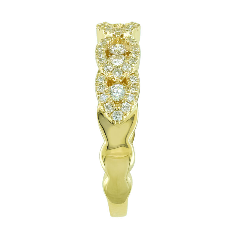 Diamond 5/8ctw. 14k Yellow Gold Anniversary Ring image number null