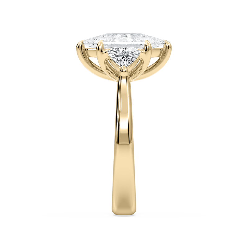 Duchess Marquise Lab Grown Diamond 2 3/4ctw. Three Stone Engagement Ring in 14k Yellow Gold image number null