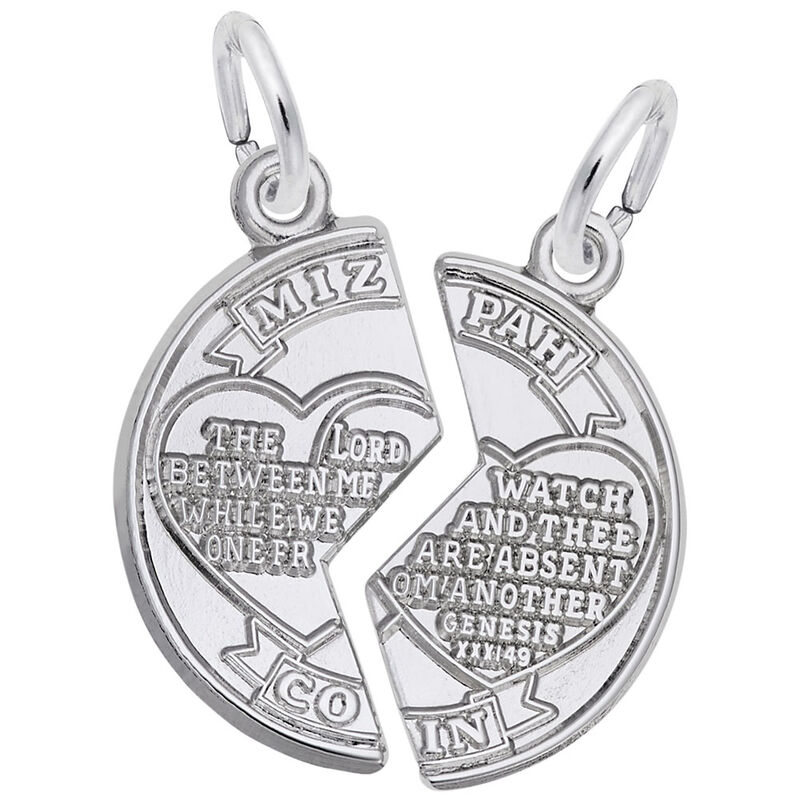 Mitzvah Charm in 14k White Gold image number null