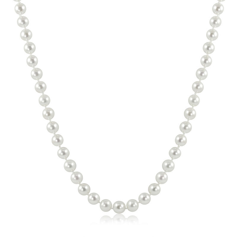 Akoya 6.5 - 7mm Pearl Strand 18" with 14k White Gold Clasp image number null