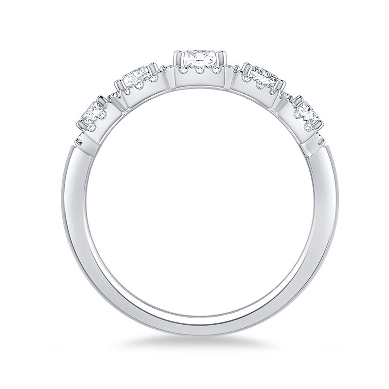 Lab Grown Diamond 1 1/2ctw. 14k White Gold Anniversary Ring image number null