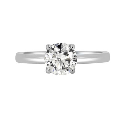 Brilliant-Cut 2ct. Hidden Halo Lab Grown EF VS Diamond Engagement Ring Setting in 14k White Gold
