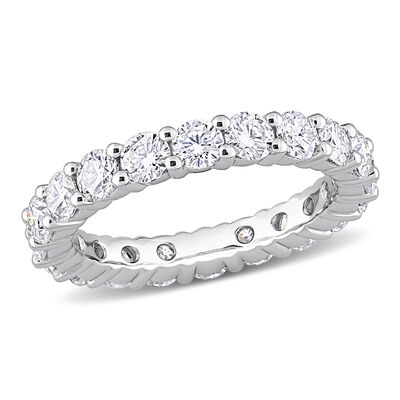 Created Moissanite 2 1/2ctw. Eternity Ring in Sterling Silver