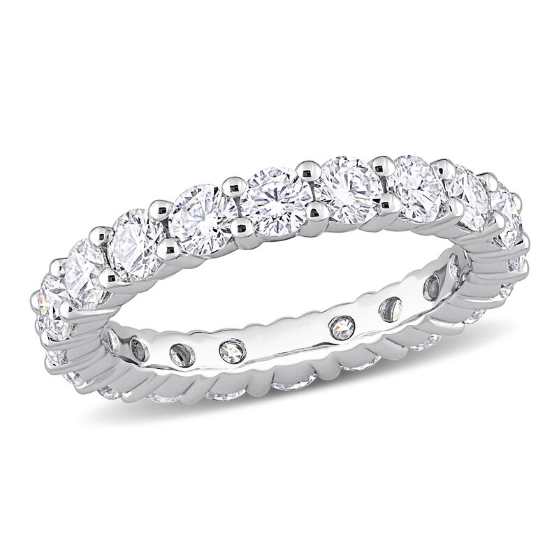 Created Moissanite 2 1/2ctw. Eternity Ring in Sterling Silver image number null