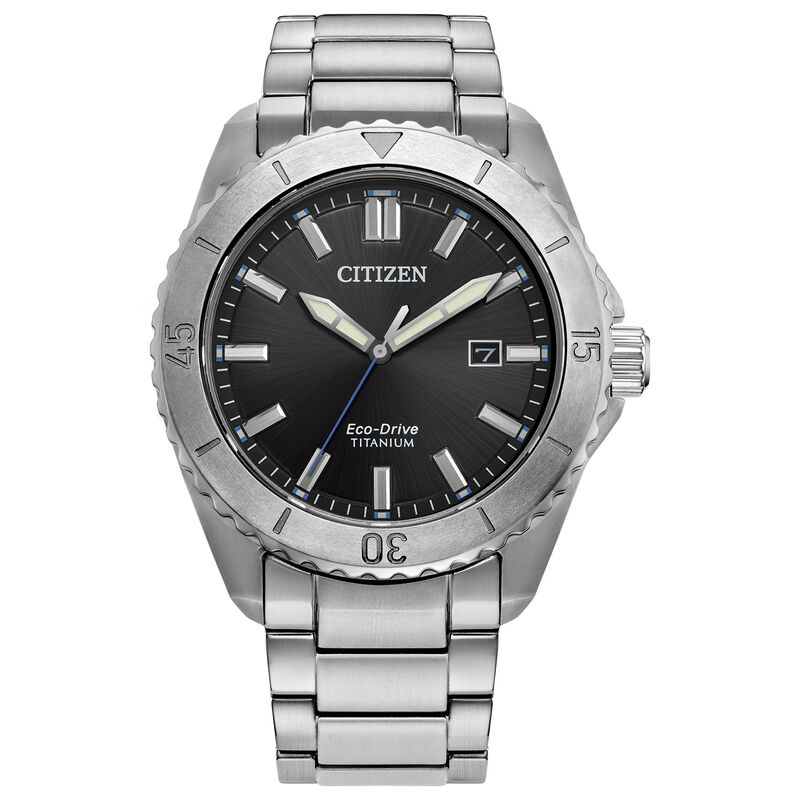 Citizen Men's Brycen Super Titanium Black Dial Bracelet 41mm Watch AW1840-50E image number null