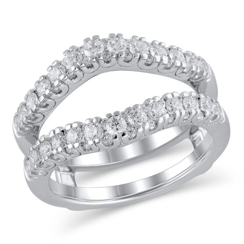 Brilliant-Cut 1ctw. Diamond Ring Insert in 14k White Gold image number null
