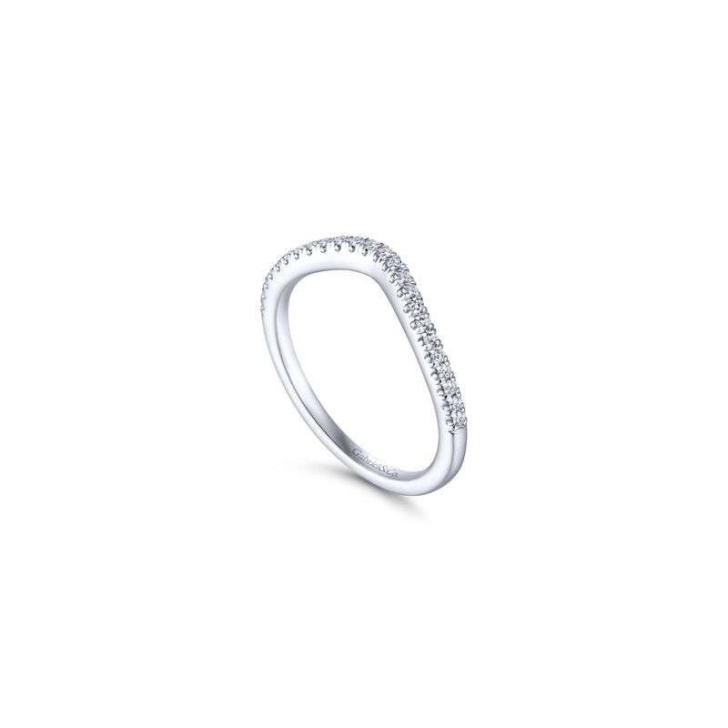 Gabriel & Co. "Veronique" 14k White Gold Matching Wedding Band WB14411R4W44JJ image number null