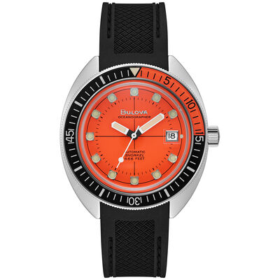Bulova Men's Oceanographer Watch in Stainless Steel 96B350