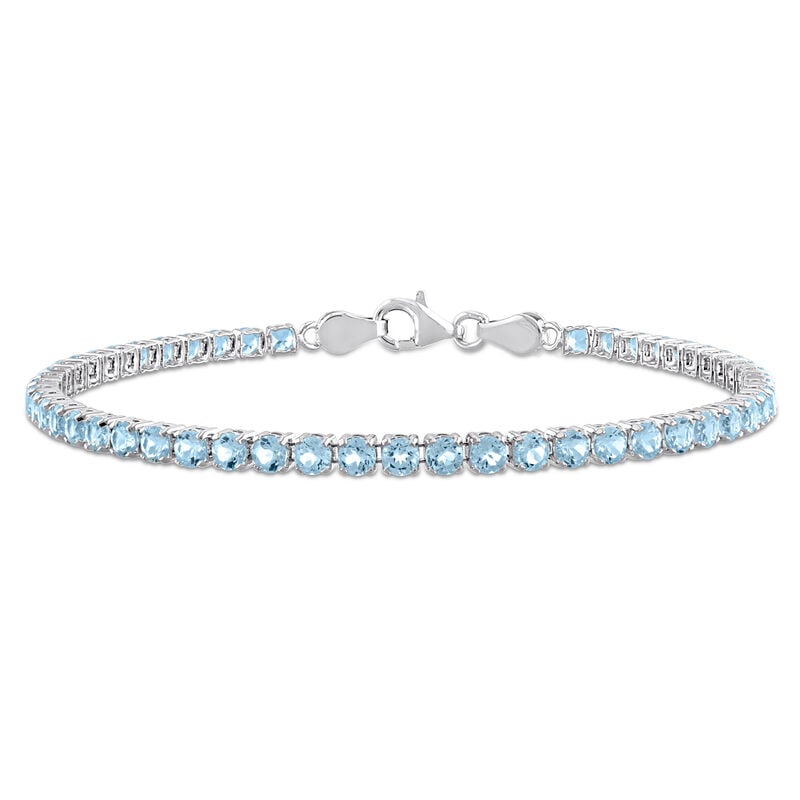 Sky Blue Topaz Tennis Bracelet in Sterling Silver image number null