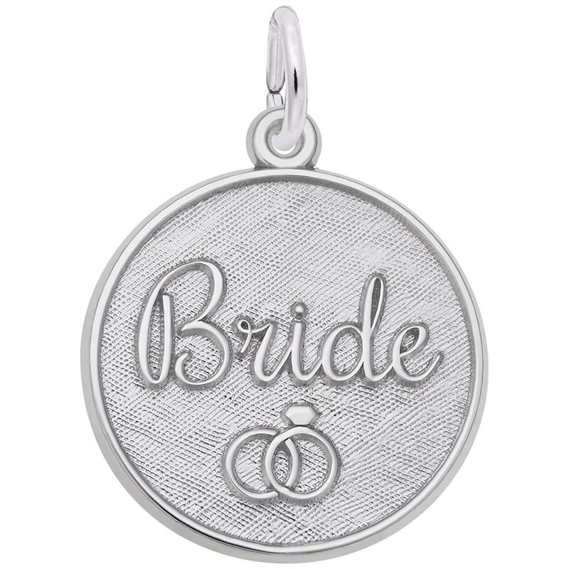 Bride Charm in 14k White Gold image number null