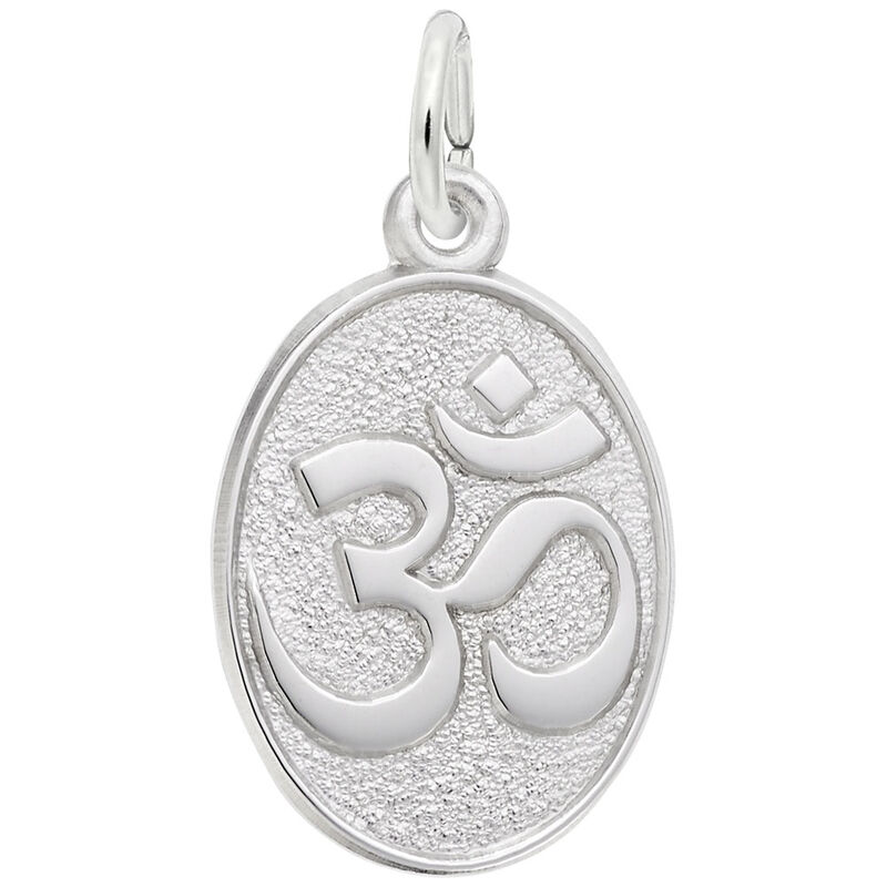 Yoga Symbol Charm in Sterling Silver image number null