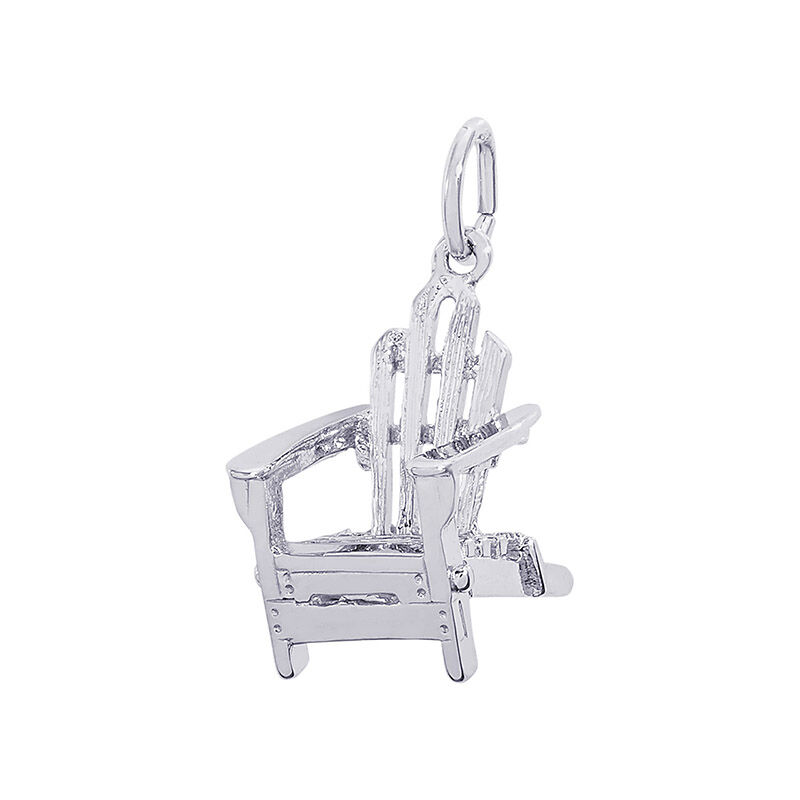 Adirondack Chair Sterling Silver Charm image number null